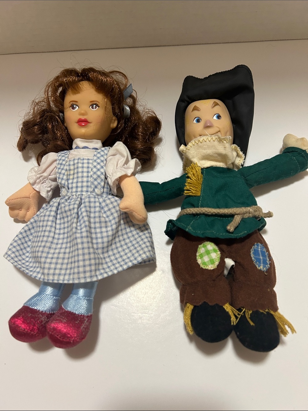 Vintage 1998 Warner Brothers Dorothy & Scarecrow Plush Duo